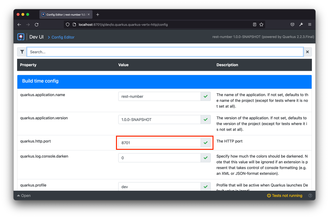 031 dev ui config